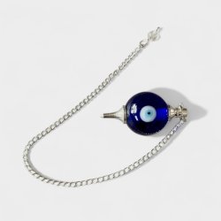 Magisk Pendul med Tyrkisk je og Bjergkrystal, 24 cm