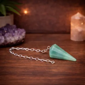 Gr�n aventurin pendul 4 cm � intuition, balance & positiv energi