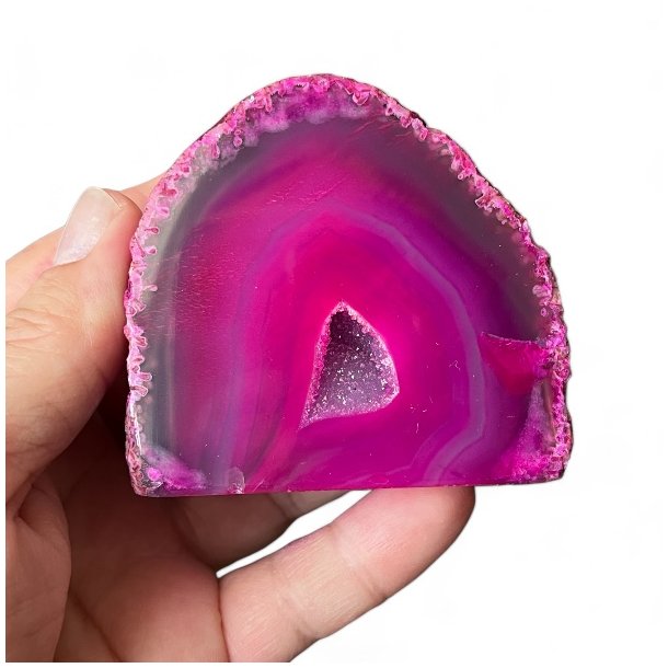 Pink Agat Geode | UNIKA | 6,1 x 6,4 cm