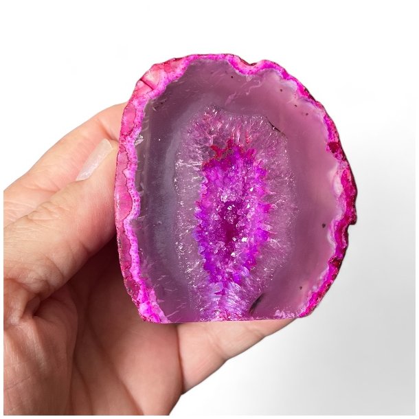 Pink Agat Geode | UNIKA | 6,5 x 6 cm