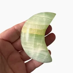 Unikke pistacie calcit Mner  hndskrne og polerede i forskellige strrelser og vgtklasser