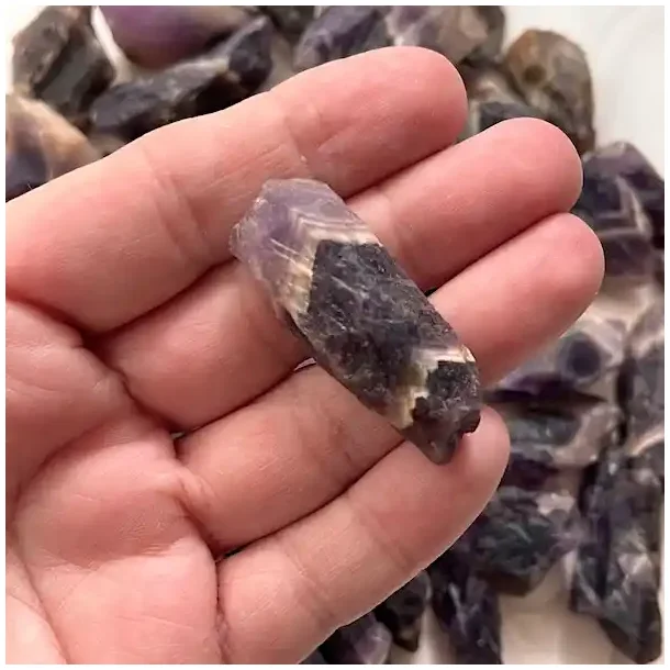 M�rke r� Ametystspidser fra Afrikas Dybder 3 - 3,5 cm