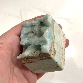 Unik Bl� Aragonitkrystal i R� Form � 256 g � En Krystal i S�rlig Fin Kvalitet