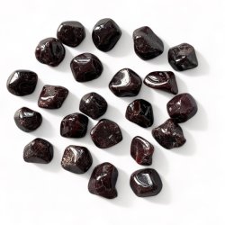 R�de almadin granater | Lommesten | M�l 2 - 2,3 cm