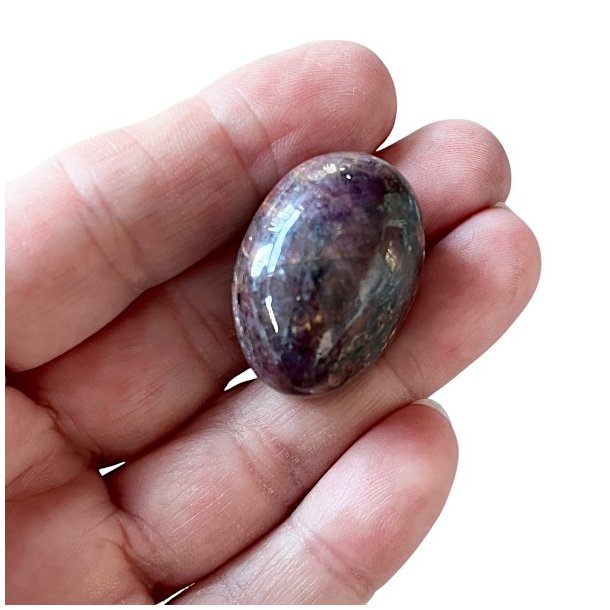 Smukke R�de Rubin Lommesten � 3 - 3,5 cm, Perfekt til Energi og Beskyttelse