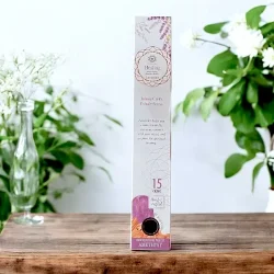 Lavendel Rgelse &amp; Ametyst  11-12 rgelsespinde med krystal til ro, balance og fordybelse