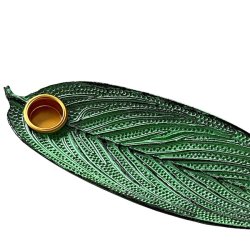 Unik Rgelsesholder udformet som Blad  Ml 23 x 7 cm