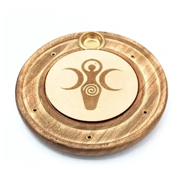 R�gelsesholder i tr� med Gudinde, Halvm�ner og Spirituel Symbolik