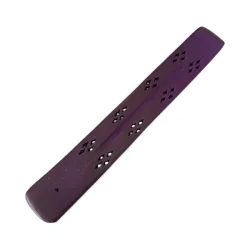 R�gelsesholder i lilla tr� med smukke udsk�ringer � 25,5 x 3,7 cm dekorativ