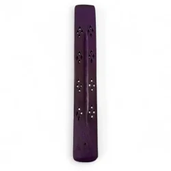 R�gelsesholder i lilla tr� med smukke udsk�ringer � 25,5 x 3,7 cm dekorativ