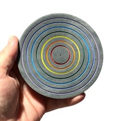 Regnbue R�gelsesholder i S�besten til Pinde og kegler - �10 cm