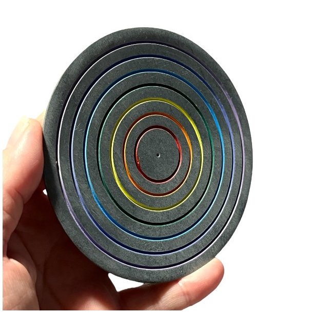 Regnbue R�gelsesholder i S�besten til Pinde og kegler - �10 cm
