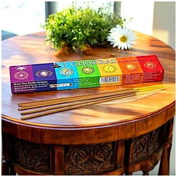 7 chakra rgelsespinde fra Green Tree