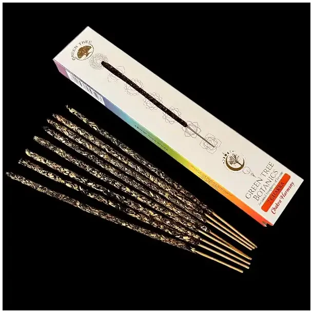 7 Chakra botaniske rgelsespinde med urter og teriske olier  hndrullede