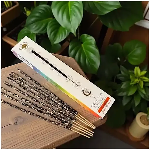 7 Chakra botaniske r�gelsespinde med urter og �teriske olier � h�ndrullede