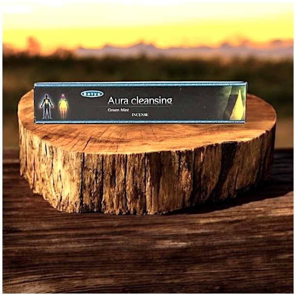 R�gelsespinde Satya Aura Cleansing, green mint - 15 gram