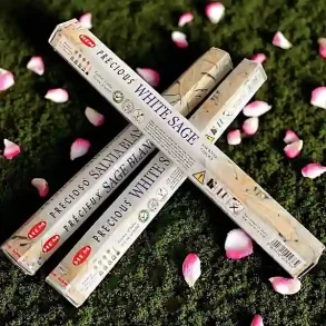 HEM Hvid Salvie Rgelse  20 hndrullede rgelsespinde til renselse, ro og balance