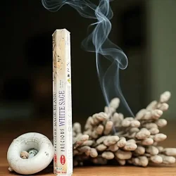 HEM Hvid Salvie Rgelse  20 hndrullede rgelsespinde til renselse, ro og balance