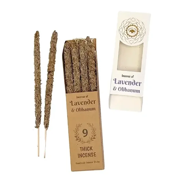 Lavendel &amp; Olibanum R�gelse � H�ndrullede Botaniske R�gelsespinde til Meditation &amp; Ro