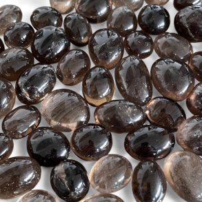 R�gkvarts Lommesten, Runde/ovale,  M�l imellem 2 - 3 cm