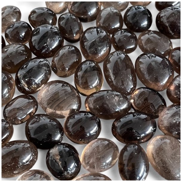 R�gkvarts Lommesten, Runde/ovale,  M�l imellem 2 - 3 cm