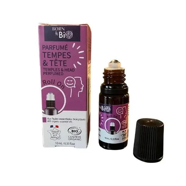 �kologisk Roll On med Pebermynte � Lindring af Lettere Hovedpine 10 ml