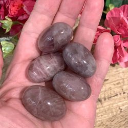Pink ametyst | Lommesten | Ml 3 - 4 cm