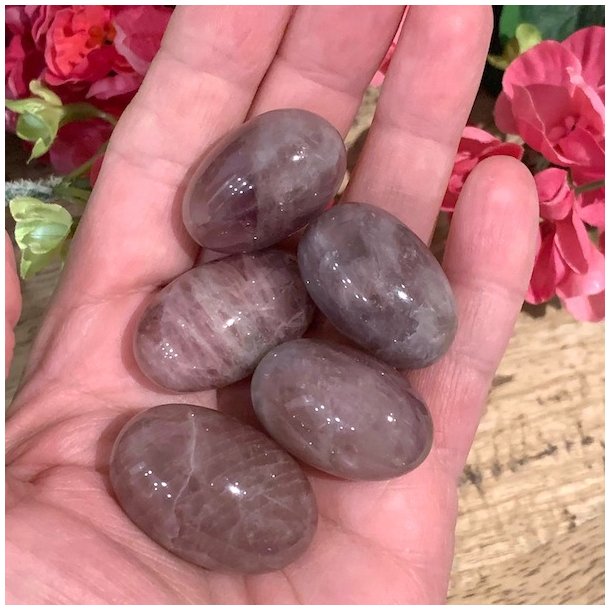 Pink ametyst | Lommesten | Ml 3 - 4 cm