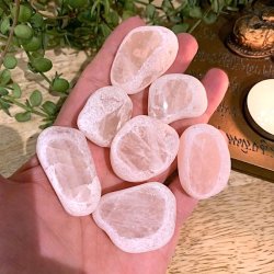 Flodkrystaller i rosenkvarts B Kvalitet, Ml ca 3 cm