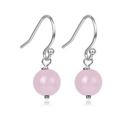 Rosenkvarts reringe i sterling slv | lngde 2,5 cm