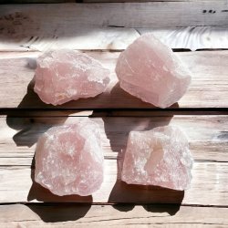 Rosenkvarts  | r� | V�gt ca. 290 - 360 gram