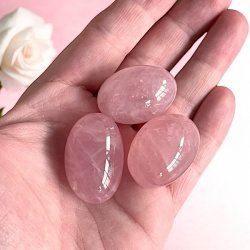 Rosenkvarts | Rosakvarts Lommesten  Ekstra Fin Kvalitet til Store Lommer (3-4 cm)