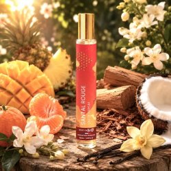 Santal Rouge eau de parfum med mango, kokos, vanilje og sandeltr� i eksotisk luksuri�st parfumemilj�