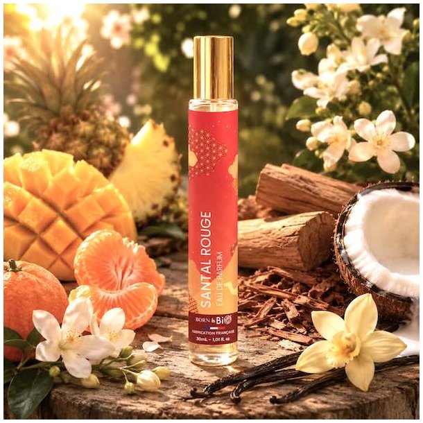 Santal Rouge eau de parfum med mango, kokos, vanilje og sandeltr� i eksotisk luksuri�st parfumemilj�