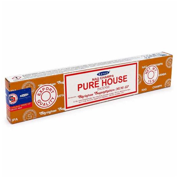 Satya Pure House h�ndrullede r�gelsespinde 15 g i original �ske p� hvid baggrund.