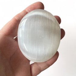 Selenit palmstone/H�ndsten | M�l ca. 5,5 - 6 cm