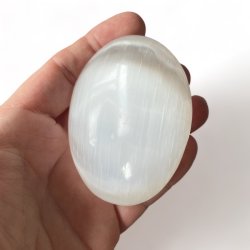 Selenit palmstone/H�ndsten | M�l ca. 5,5 - 6 cm
