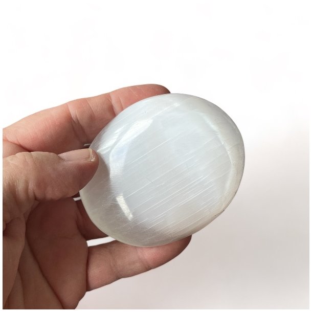 Selenit palmstone/H�ndsten | M�l ca. 5,5 - 6 cm