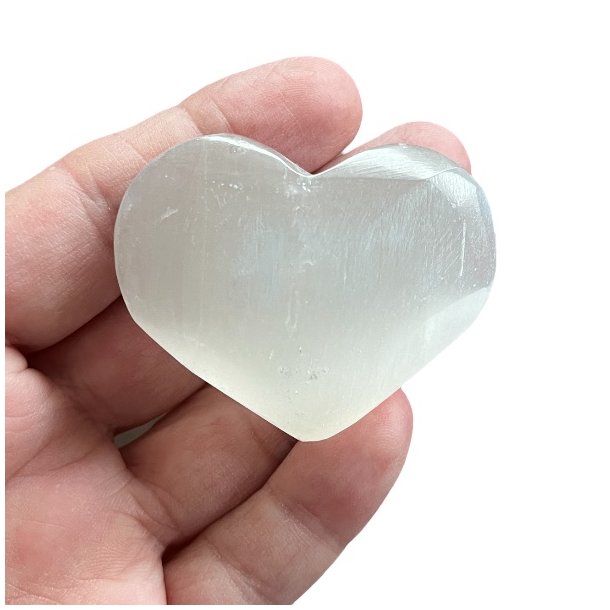 Polerede Selenit Hjerter