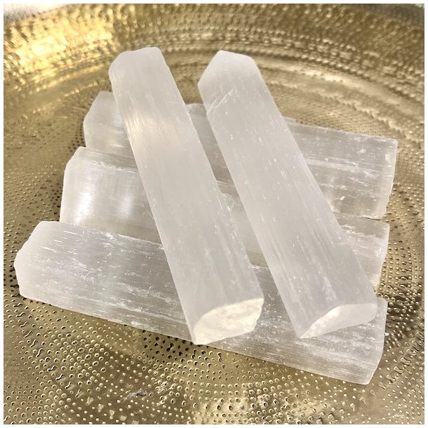 Selenit stave r rustikke - ca. 8 -10 x  2 cm