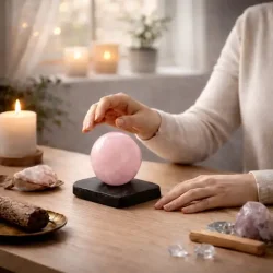 Energetisk base i shungit til st�rre krystalkugler