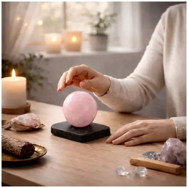 Energetisk base i shungit til st�rre krystalkugler