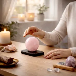 Energetisk base i shungit til st�rre krystalkugler