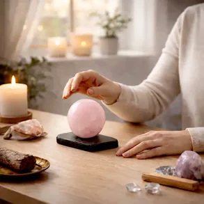 Energetisk base i shungit til st�rre krystalkugler