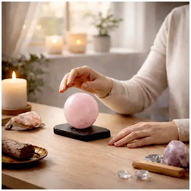 Energetisk base i shungit til st�rre krystalkugler