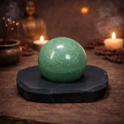 Energetisk base i shungit til st�rre krystalkugler