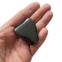 XL Flad Shungit Lommesten | Ml: 4 - 5 cm