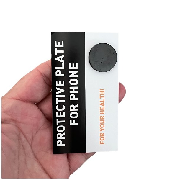 Shungit beskyttelsesplade til mobil, Ml 2,2 cm