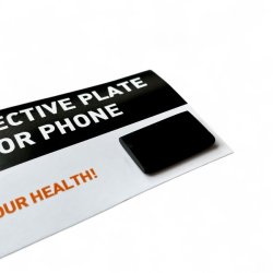 Shungit Beskyttelsesplade til Mobil  Rektangulr, 1,6 x 2,2 cm