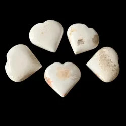 Skolezit hjerter i fin kvalitet � ro, klarhed og spirituel forbindelse